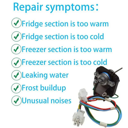 Replacement Refrigerator Fan Motor Compatible with Frigidaire 5303918549 / 241854301 / AP4343697 / 1465278