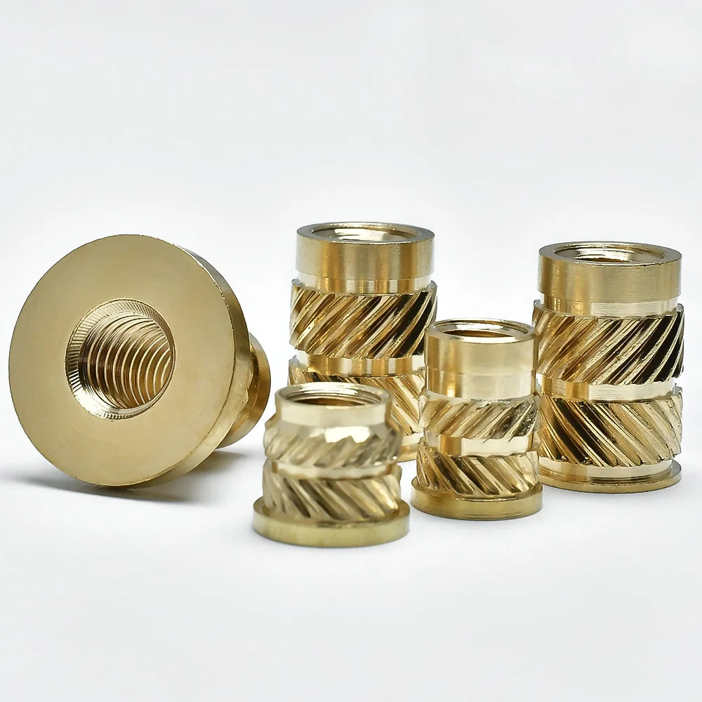 Flange Insert Nut Kit Brass Metric Threaded Sert Hot Melt Heating Embedded Injection 3D Printer Insertnut M2 M2.5 M3 M4 M5 M6M8