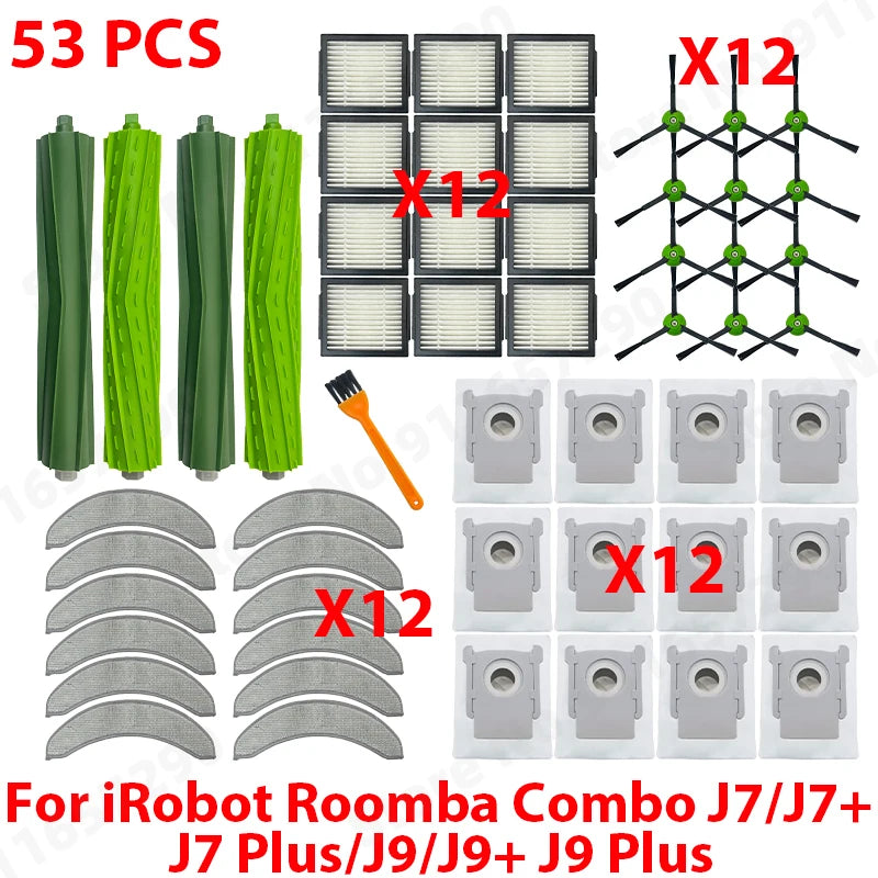 Main Side Brush Roller Mop Filters Dust Bag Spare Parts For IRobot Roomba Combo J7/J7+ J7 Plus/J9/J9+ J9 Plus Accessories