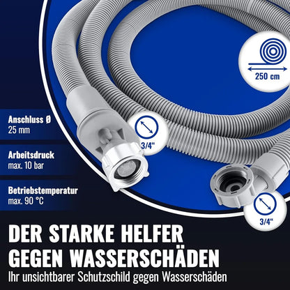 AT28-For Aquastop Washer Hose 2.5 M(3/4 Inch) For Washing Machine, Dishwasher Connection