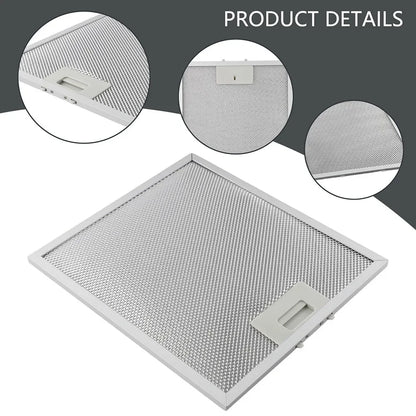Range Hood Filter Exhaust Grease Filter 370*270mm Sliver Filter For Kitchen Exhauster Cooking Cleaning Supplies Parts