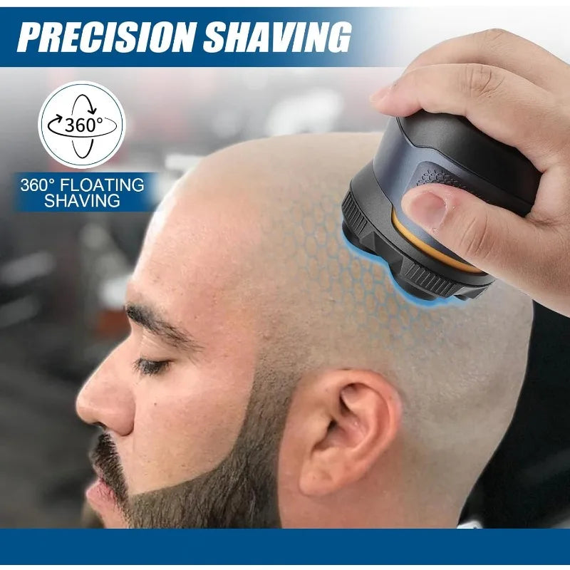 Magnetic 6 Blade Head Shaver Replacement Heads Compatible with Wyklaus Redbreak Detona DOAO Head Shaver