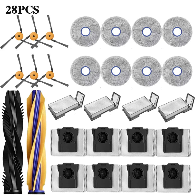 Dreame X60 Max Ultra Complete / X60 Ultra Robot Vacuum Cleaner Accessories Main Roller Side Brush Hepa Filter Mop Dust Bag Parts