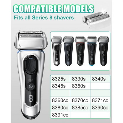 83M Replacement Shaver Head Compatible with Braun Series 8