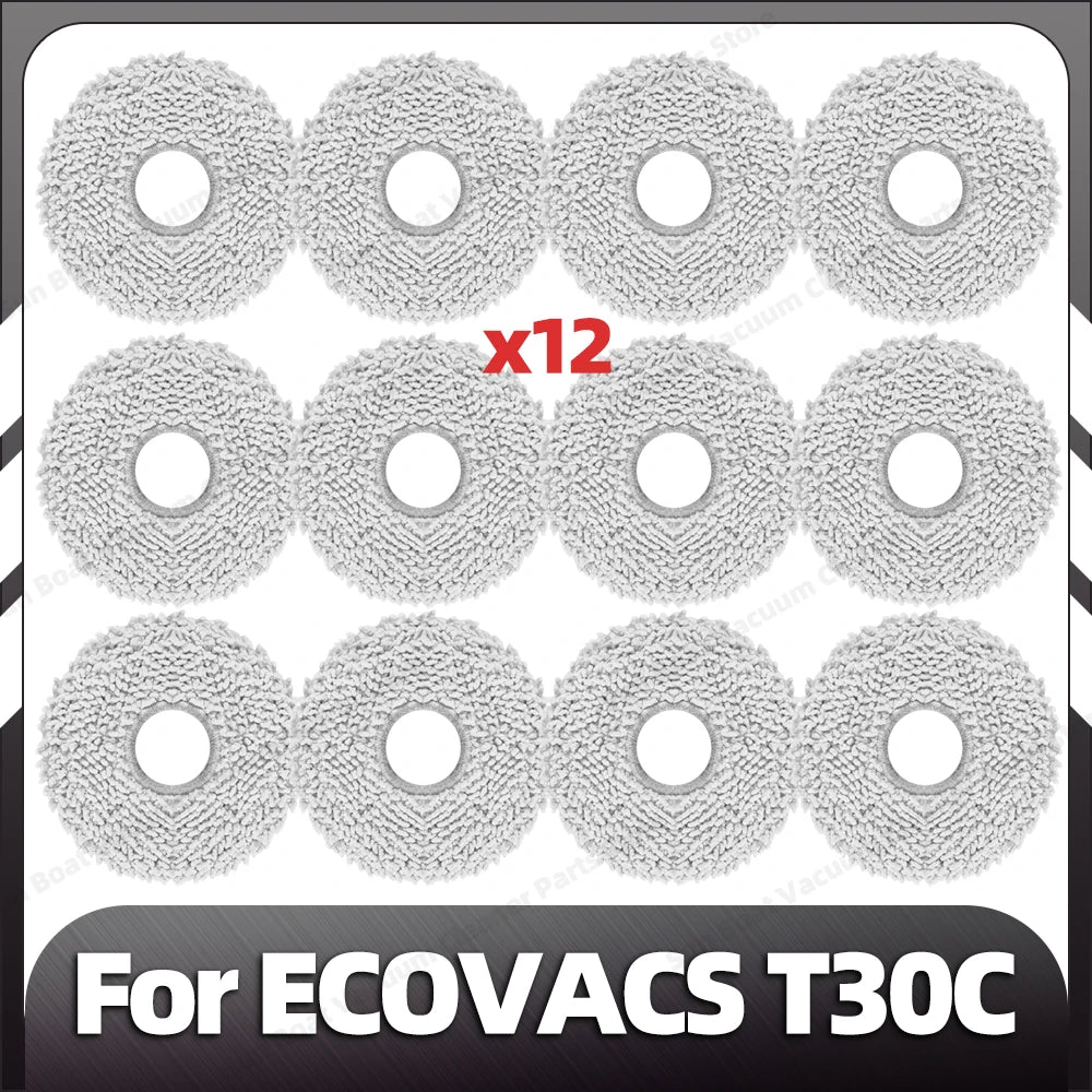 Compatible with ECOVACS T30C / T30C OMNI / T30C PRO OMNI Main Side Brush Filter Mop Pad Dust Bag Spare Parts Accessories
