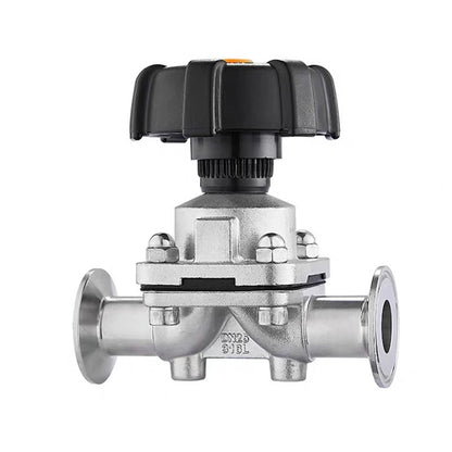 1/2" 3/4" 1-1/4" 1" 2 Way Quick Install Diaphragm Valve Sanitary Stainless Steel 316L Tri-Clamp OD 50.5mm