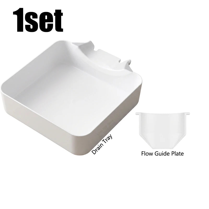 Washing Machine Drain Tray Drain Funnel Proof Tray Water Collection Catch Trays Front Load Washer Drip Catcher Base
