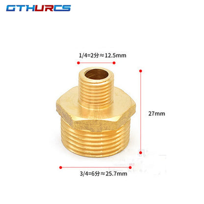 Brass Pipe Hex Nipple Fittings Quick Coupler Adapter 1/8 1/4 3/8 1/2 3/4 1 BSP Male to Males Thread Water Oil Gas Connectors