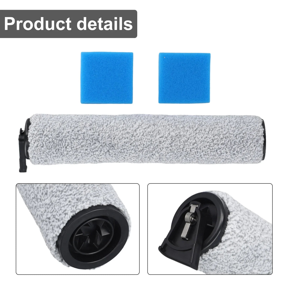 For Eureka NEW400 Vacuum Cleaner Accessory Set Soft Wool Bristles Sponge Roller Brush Accessory Set