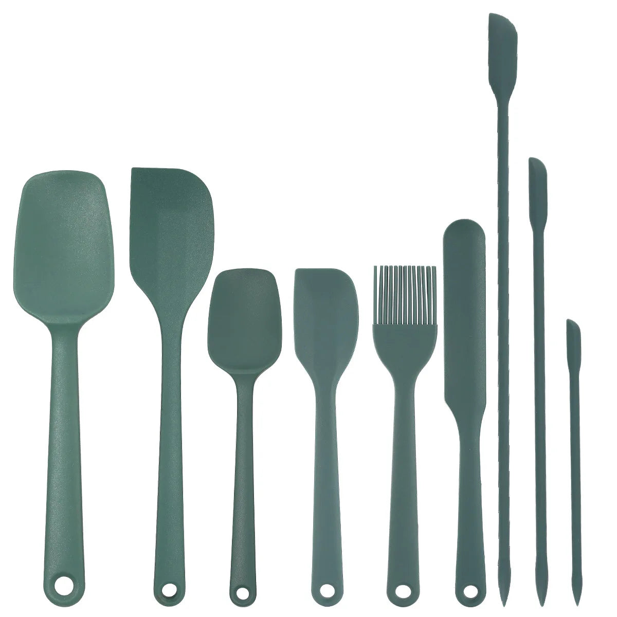 6/9 Pieces Silicone Bakeware Spatula Set Non Stick Heat Resistant Spatulas Cooking Kitchen Essentials Baking Tools