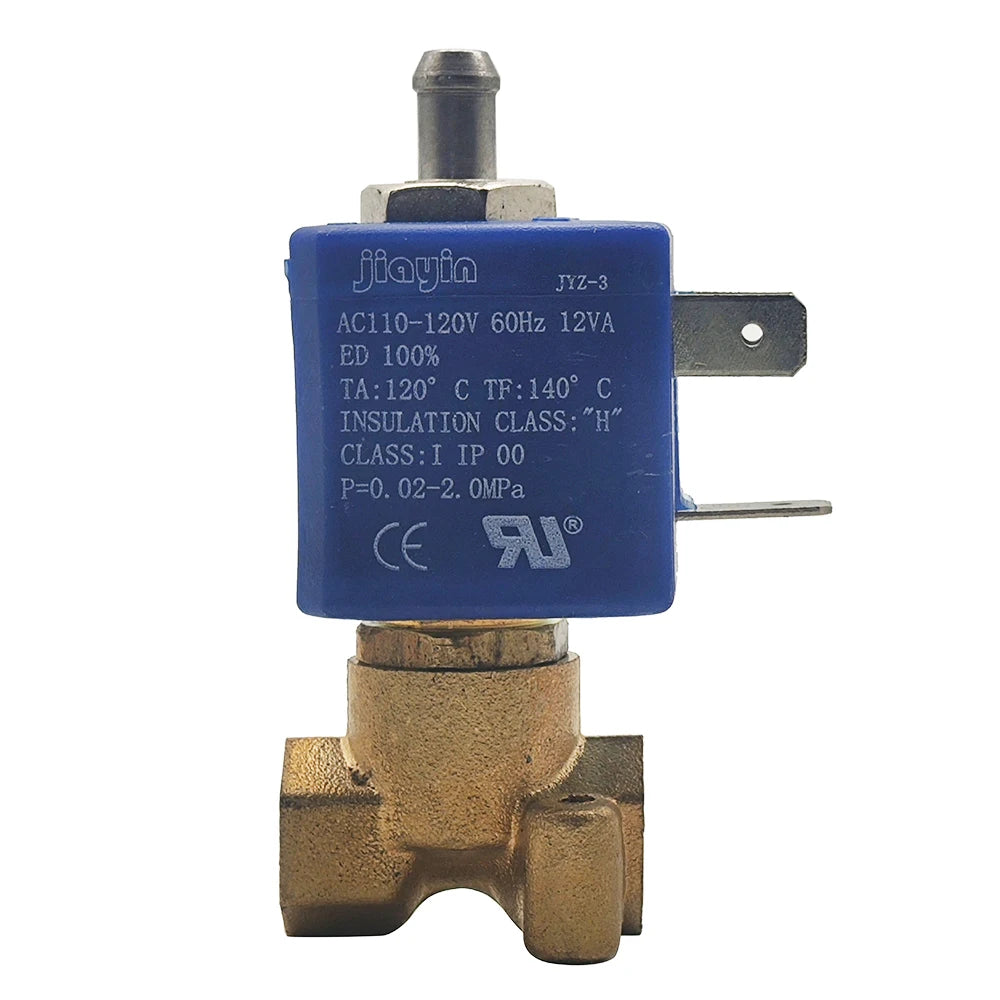 Jiayin JYZ-3 Carpet Cleaner Solenoid Valve - 1/8" NPT 110-120V AC Water Valve, 300 PSI for Carpet Clean Machines,Coffee Machine