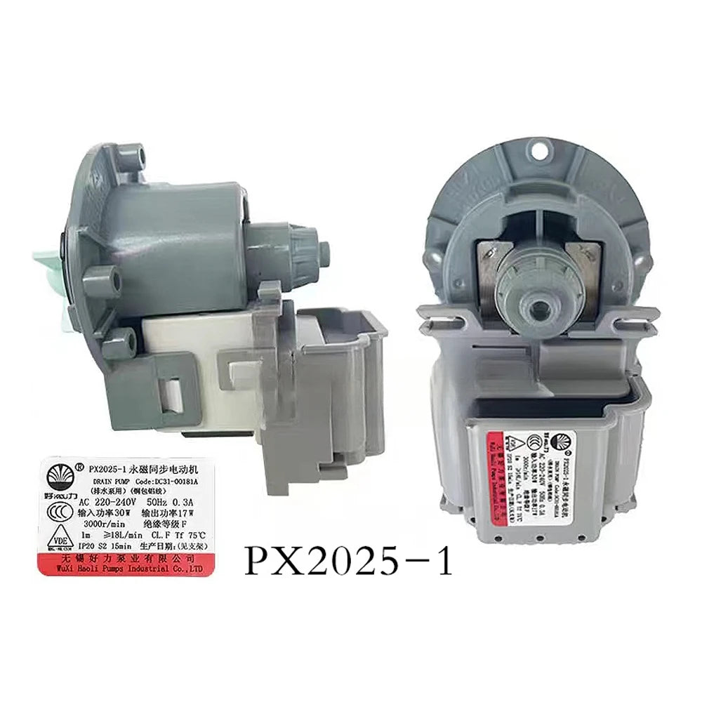 PX2025-1 B15-6A DC31-00181A Washing Machine Drain Water Pump Drain Pump Motor PX2026-1