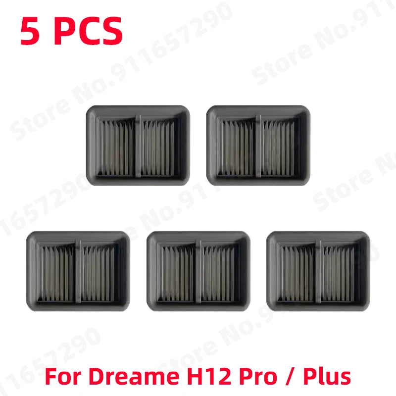 For Dreame H12 Pro / Plus Spare Parts Wet Dry Vacuum Cleaner Soft Roller Brush Hepa Filter Replacement Accessories