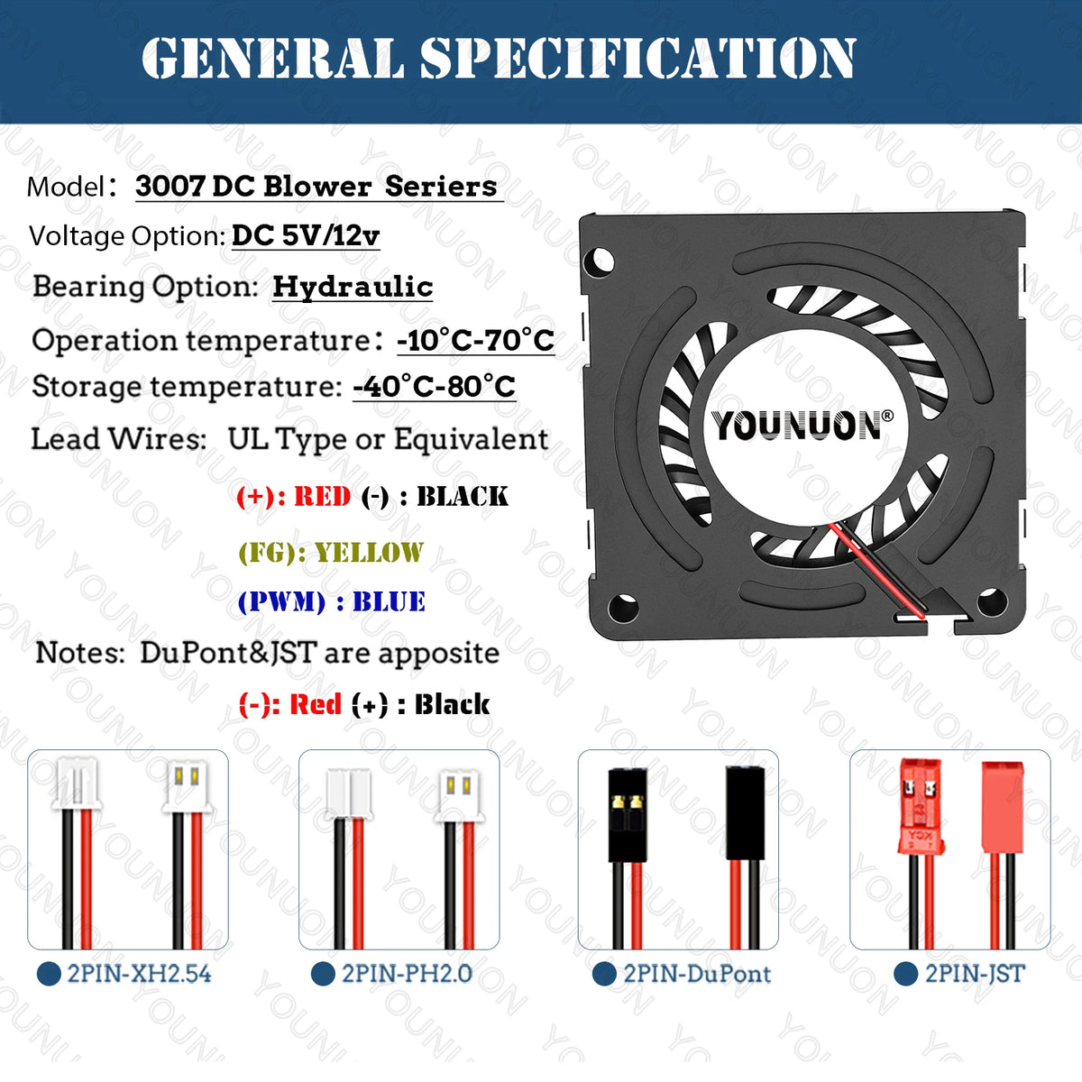 3cm 30mm fan 30x30x7mm 3007 5V/12V miniature ultra-thin blower, used for side-blowing heat dissipation of projector flat panel
