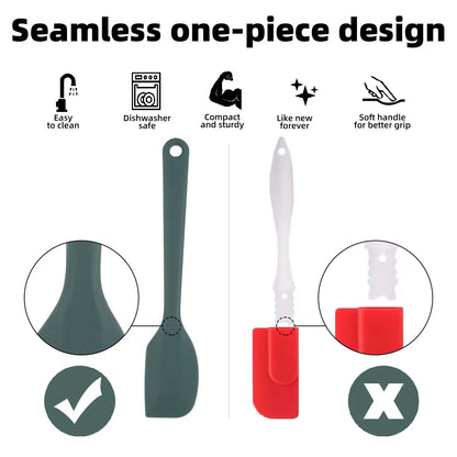6/9 Pieces Silicone Bakeware Spatula Set Non Stick Heat Resistant Spatulas Cooking Kitchen Essentials Baking Tools