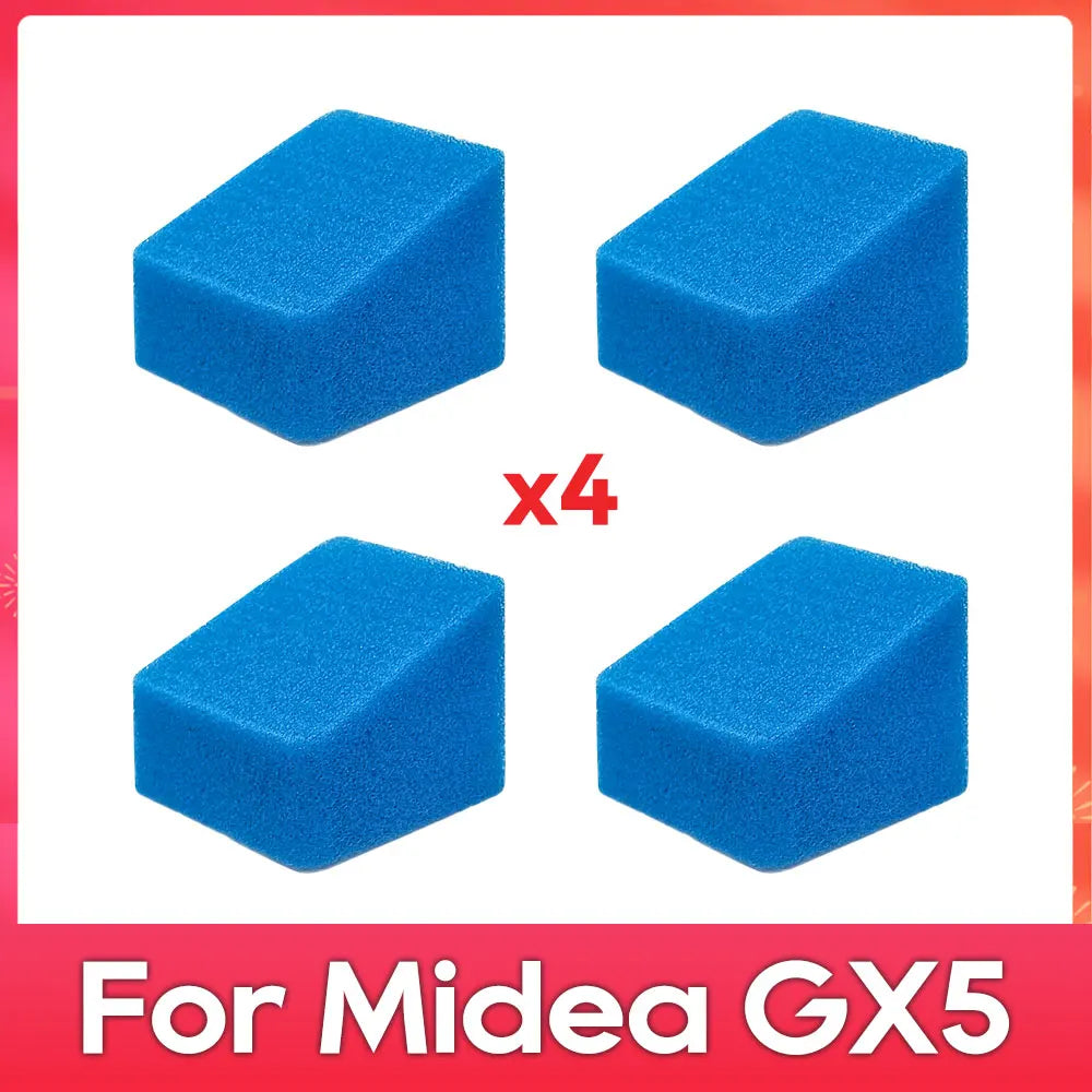 Compatible with (Midea GX5 / JONR ED12 ) Robot Vacuum Cleaner Accessories Parts Replacement Kit Roller Soft Brush Filter