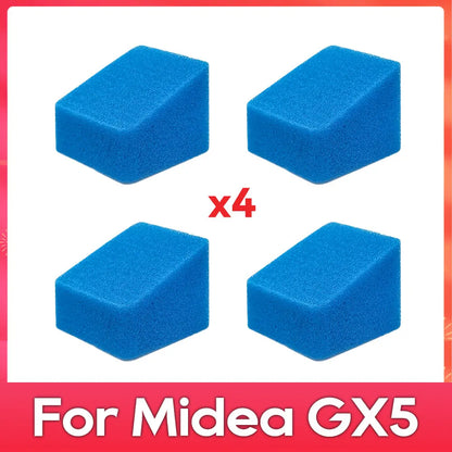 Compatible with (Midea GX5 / JONR ED12 ) Robot Vacuum Cleaner Accessories Parts Replacement Kit Roller Soft Brush Filter