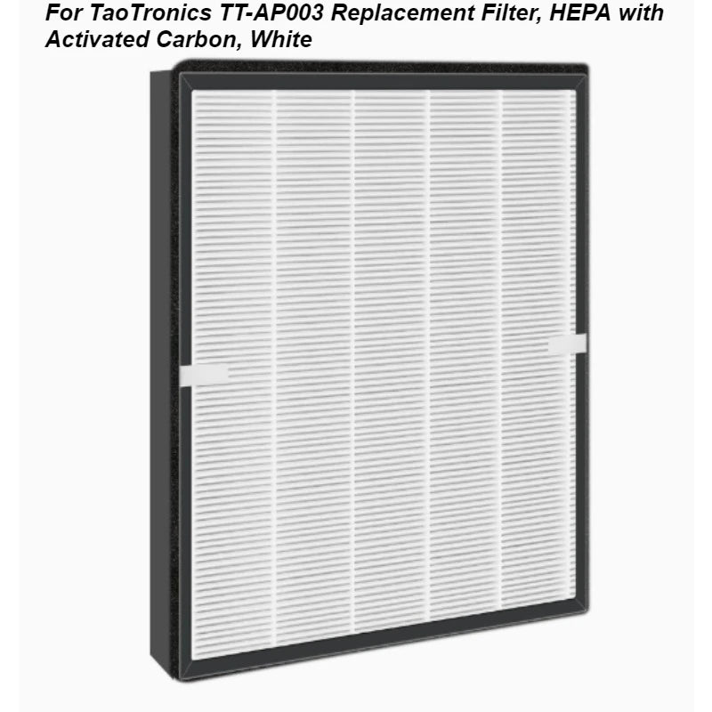 For TaoTronics TT-AP003 Replacement Filter, with Activated Carbon, White