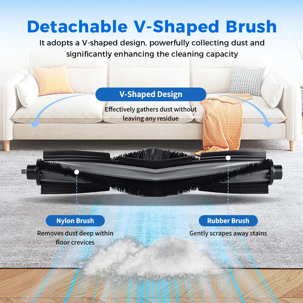 Main Brush Replacement For ECOVACS DEEBOT X2 / X2 / X2 Omni Pro Robot Vacuum Cleaner Accessories Main Roller Brush Spare Parts
