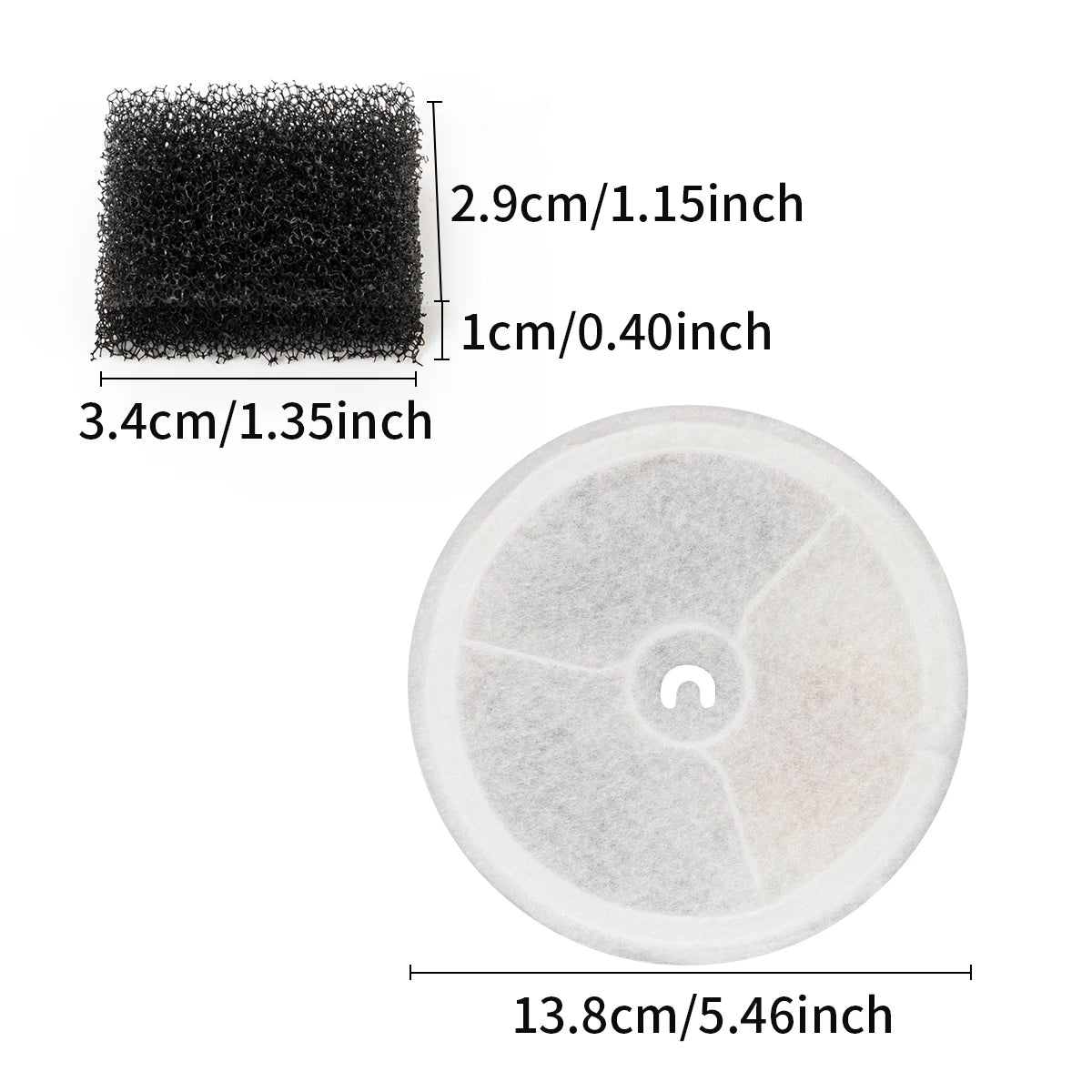 Pet Water Dispenser Replacement Filter Compatible with Eversweet 2S/3/3 Pro, Eversweet Solo/Solo2/Solo SE CYBERTAIL