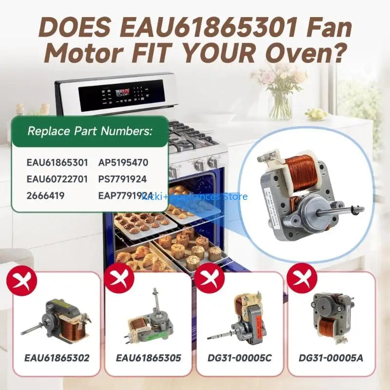 193F Microwave Oven Fan Motor EAU61865301 Fan Motor Easy to Install