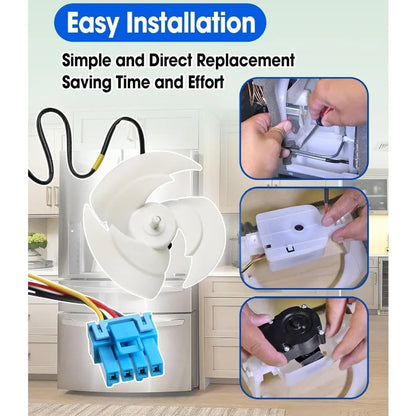 Replacement Refrigerator Fan Motor — 12V Compatible with LG EAU65058502