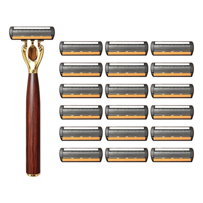 Manual Razor with Six-Layer Blades