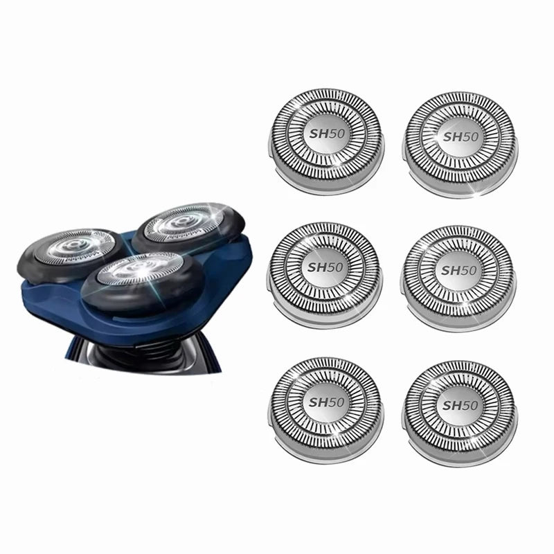 SH50 3/6/9pcs Replacement Electric Shaver Heads Compatible with Philips Series 5000 S5085 S5050 S5000 S5010 S5380 Razor Cutter Blade