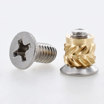 M2 M2.5 M3 M4 M5 M6 Hot Melt Brass Insert Nuts 3D Printer Heating Copper Nut PCB Laptop Stainless SteelScrew Bolt Insertnut Kit
