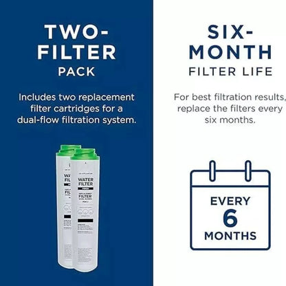 Replacement Water Filter Cartridge Compatible with GE FQK2J / FQK1K / GXSV65R / GQSV65R