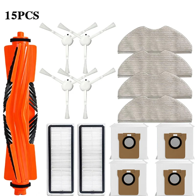Compatible with Xiaomi Robot Vacuum H40 / OV51 Accessories Main Side Brush Mop Cloth HEPA Filter Dust Bag Replacement Spare Parts
