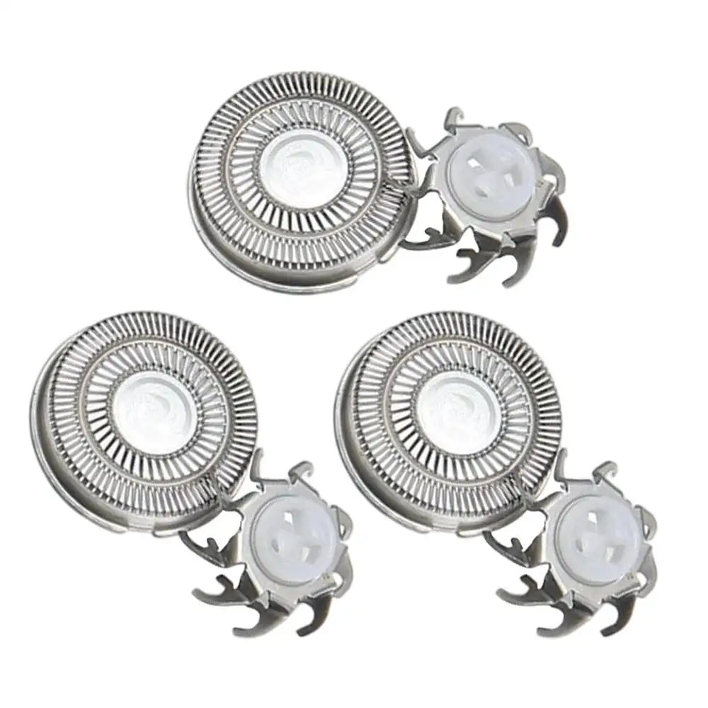 Electric Shaver Replacement Heads 3 Pieces Triangular Base Men Electric Shaver Replace Heads for Father Husband Boyfriend