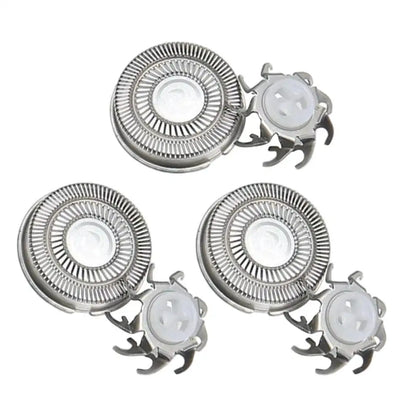 Electric Shaver Replacement Heads 3 Pieces Triangular Base Men Electric Shaver Replace Heads for Father Husband Boyfriend