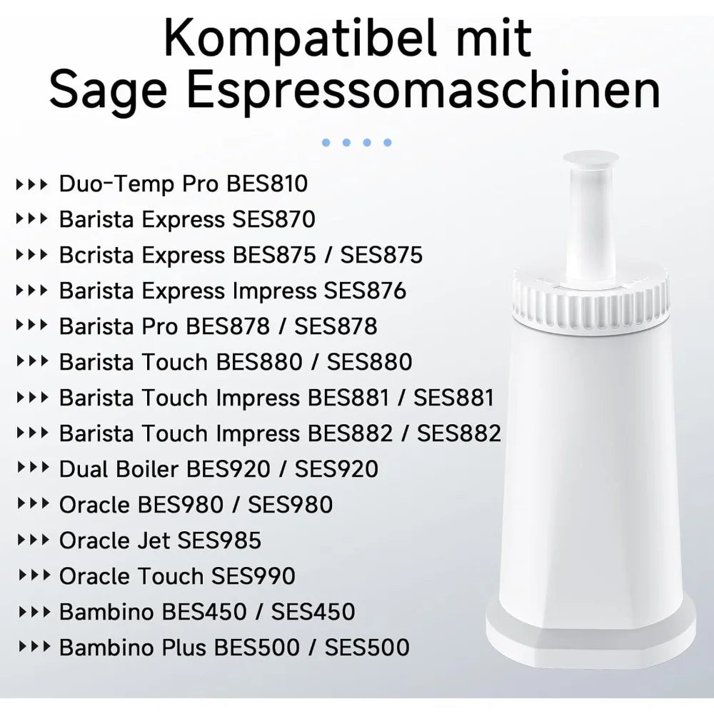 Water Filters for Sage Coffee Machine, Compatible with Sage Espresso Machines BES810,SES870,SES875,SES876,SES878,SES880,SES881