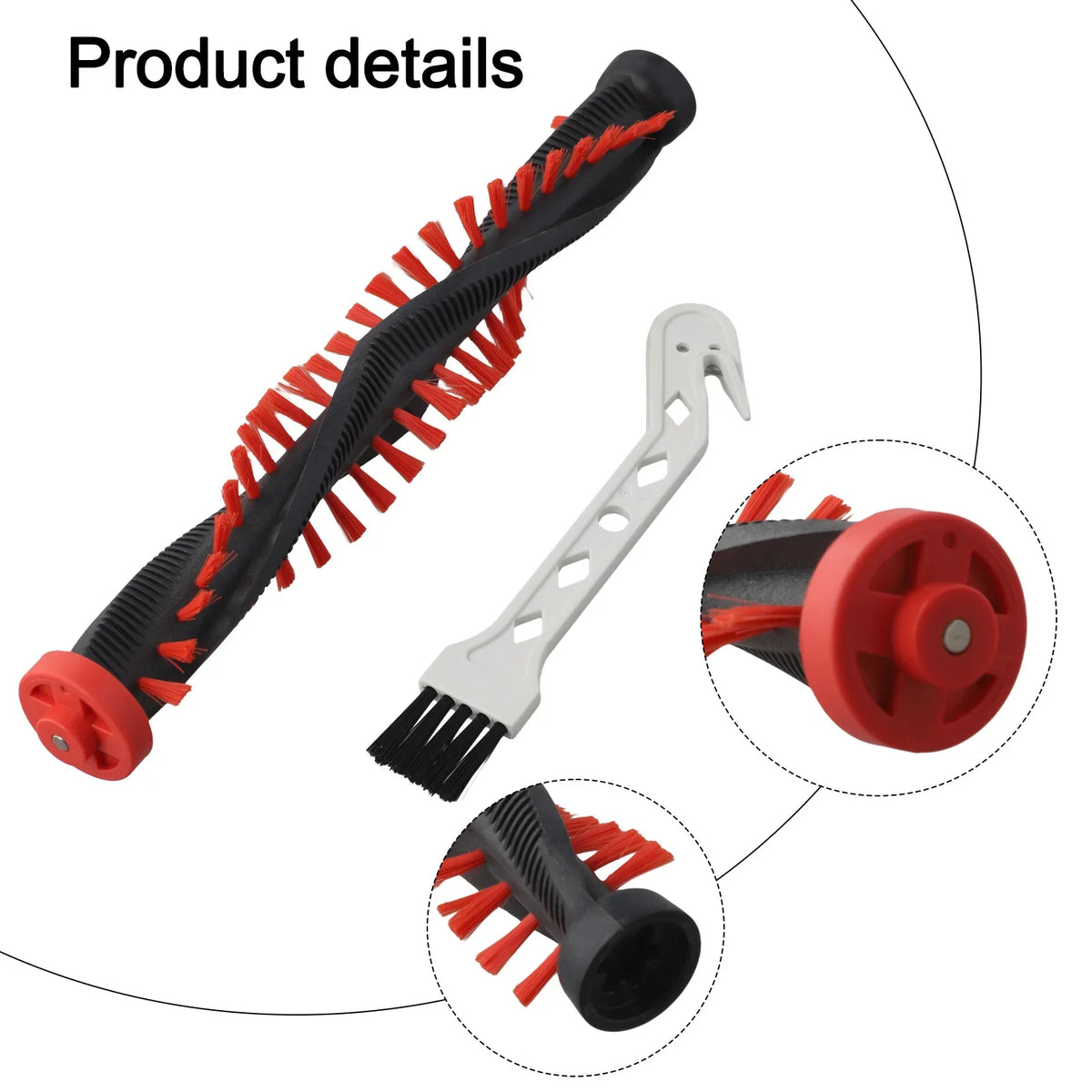 Roller Brush For ELECTROLUX WELL/WELLQ6/WQ61/WQ71/WQ81/WQ9 For AEG QX6 QX7QX8-2 Vacuum Cleaner Parts Ground Brush Bristle Roller