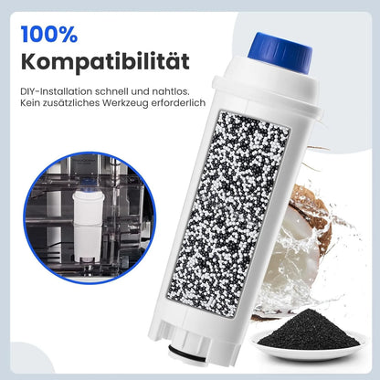 Water Filter Replacement for Delonghi Coffee Machines- Compatible with Delonghi Magnifica S, Dinamica, Eletta Exploer,DLSC002