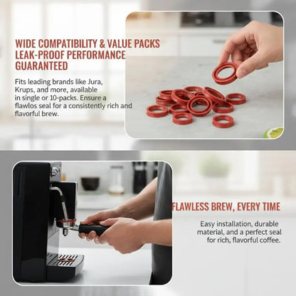 10/1PCS Coffee Machine Seals For AEG Water Sealing Rings Silicone Texture For Coffee Machine Water Tanks