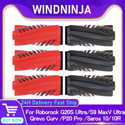 Main Brush Compatible with Roborock Saros 10/10R S9 MaxV Ultra S9 Pro Ultra P20 Pro G20S Ultra Qrevo Curv Qrevo Edge Robot Roller Brush Part