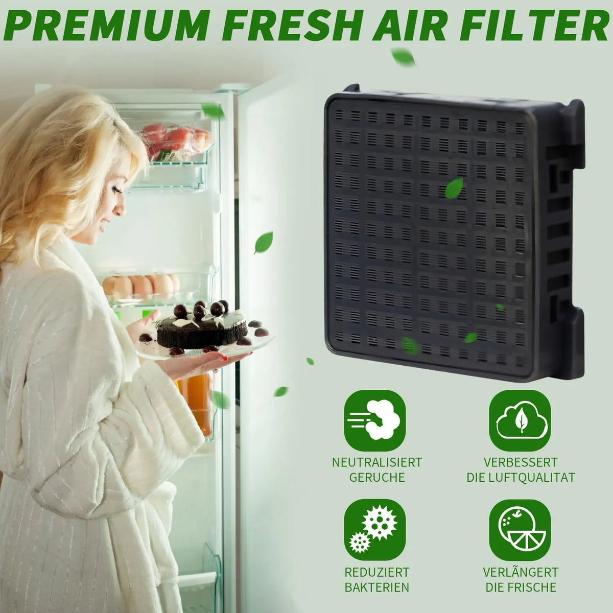 Replacement Refrigerator Air Filter Compatible with Liebherr 9096989 / 9882429 / 9882460 / 7440021-00