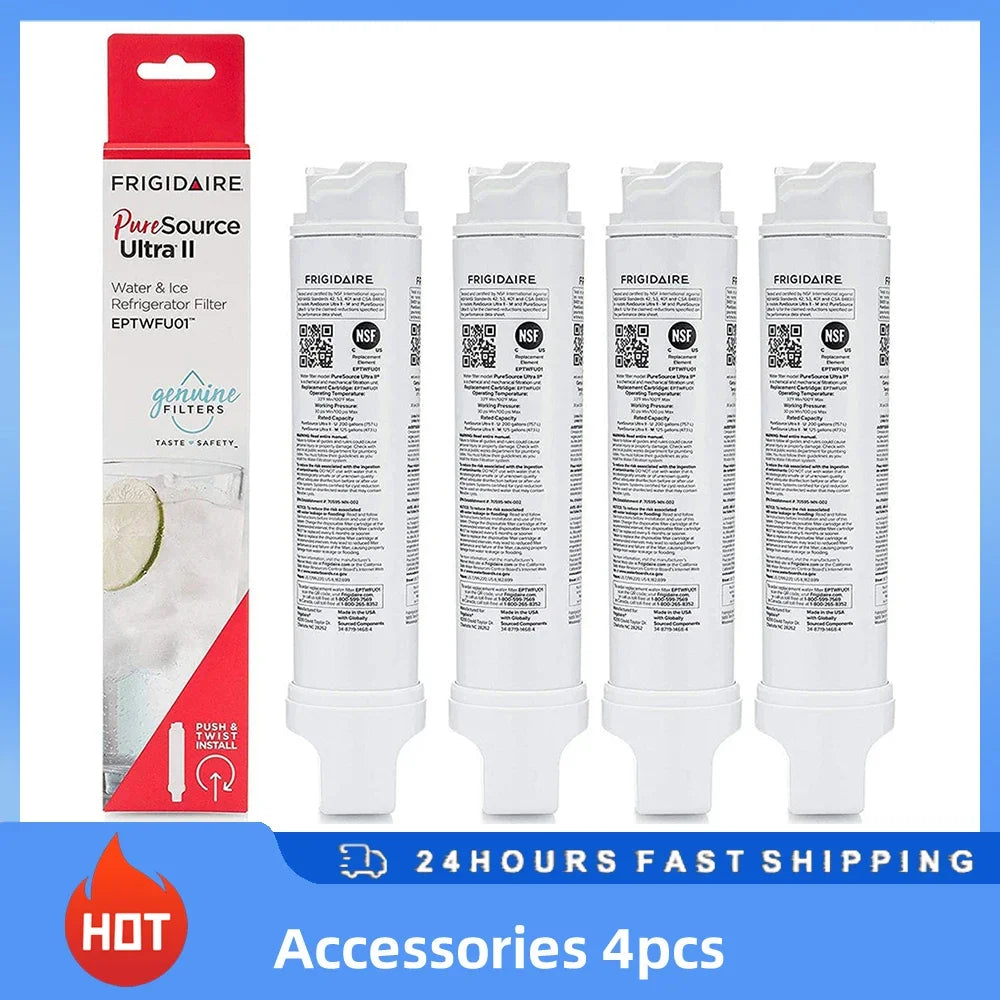 Replacement Refrigerator Water Filter — EPTWFU01 / EWF02 / 4562222 Reference