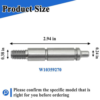 B47B-Dryer Left And Right Side Shafts W10359269 Dryer Drum Roller Shaft Compatible with Whirlpool