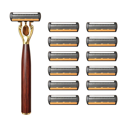 Manual Razor with Six-Layer Blades