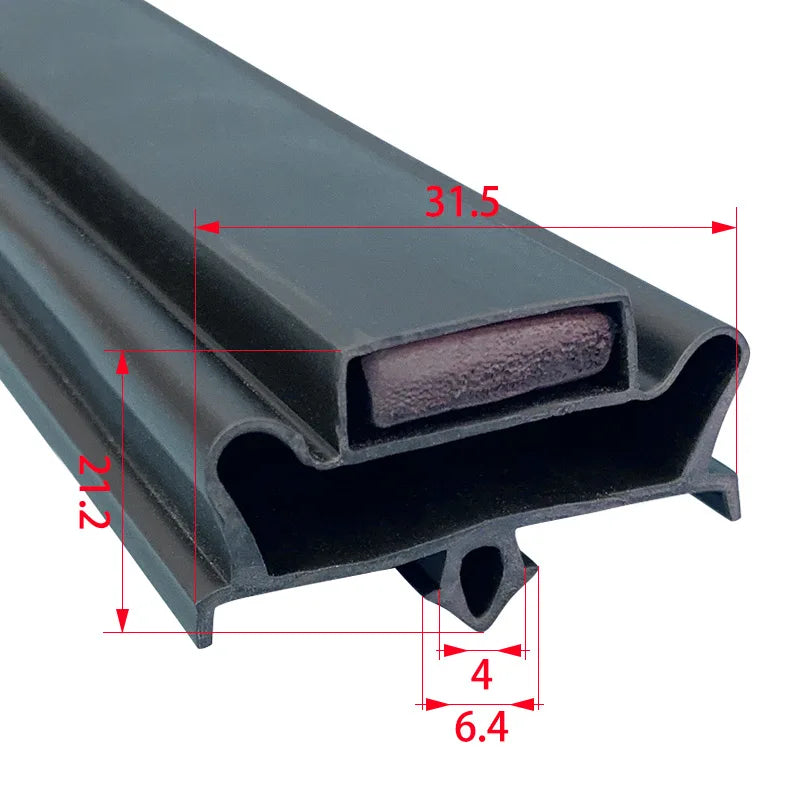 Refrigerator Door Seal — 2.5m — PVC Magnetic
