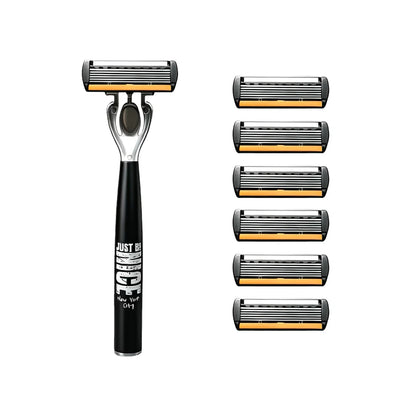 Manual Razor Set with Six-Layer Blades