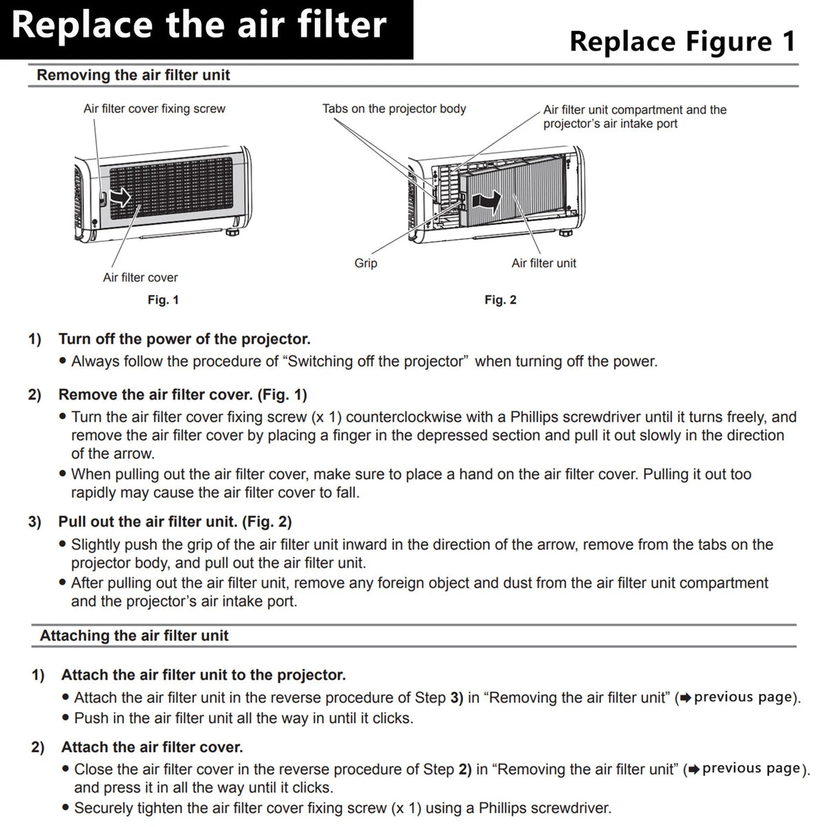 Replacement Projector Air Filter Compatible with Panasonic ET-RFM100 / PT-MZ670 / PT-MZ680 / PT-MZ77 / PT-MW530 — Model Options