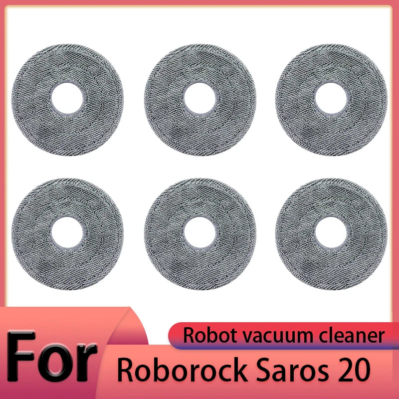 Compatible with Roborock Saros 20 Robot Vacuum Cleaner Accessories Main Brush Side Brush HEPA Filter Mop Cloths Dust Bag Spare Parts