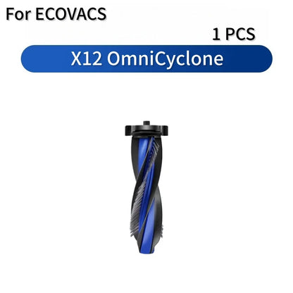 For ECOVACS Deebot X12 OmniCyclone Robot Vacuum Accessories Main Roller Brush Side Brush Dust Bag HEPA Filter Roller Mop Cloth