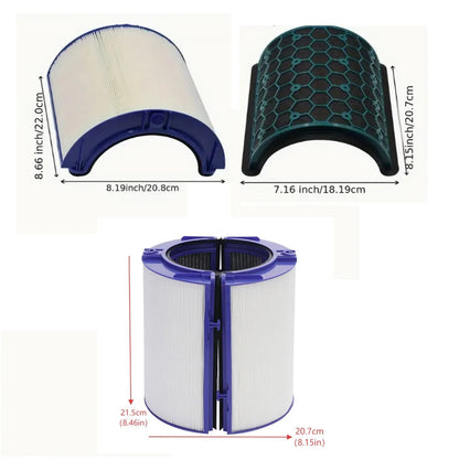 Used for Dyson Air Filters HP01 HP02 DP01、TP01 TP02 AM11 BP01、PH01 PH3A、TP04 HP04 DP04、TP06 TP10 HP06 Air Purifier Humidifier