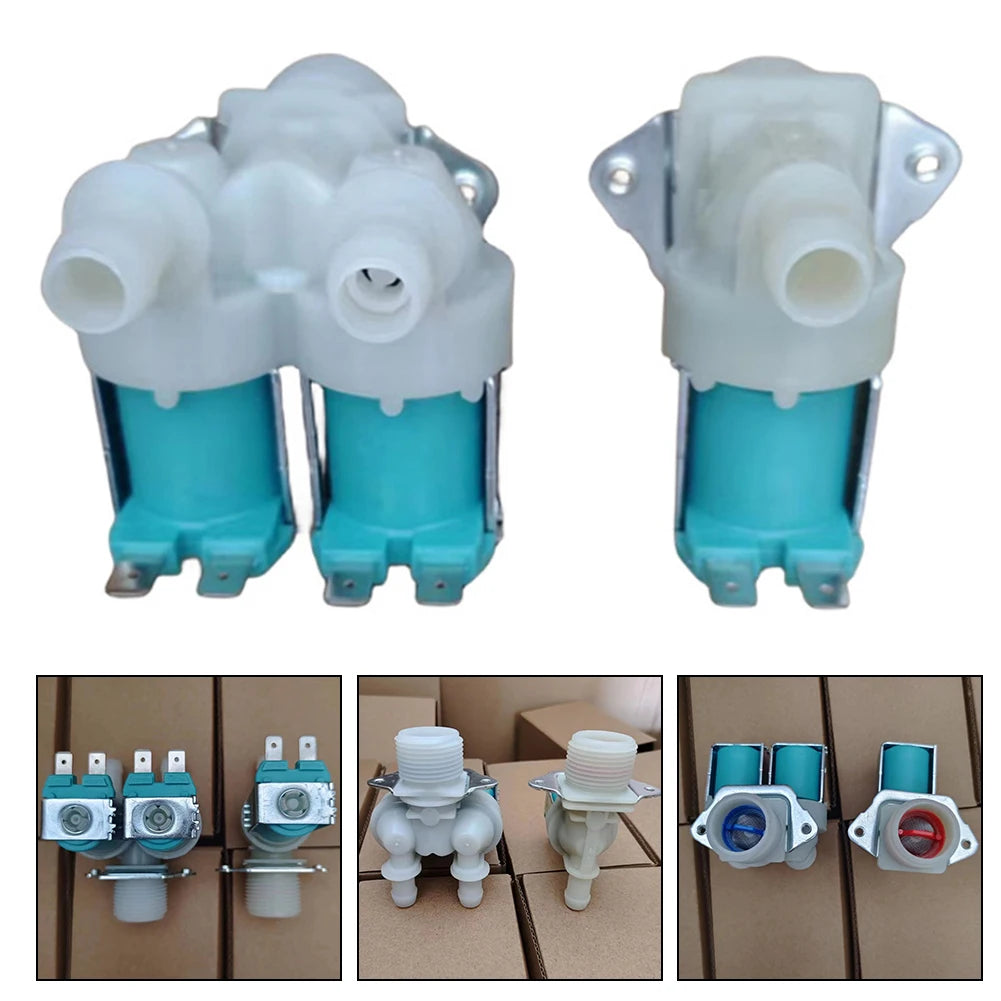 2PCS Water Inlet Valve DC62-30312J DC62-30314K Compatible with Samsung Washing Machine Replacement Parts Solenoid Kit Fix OE Error