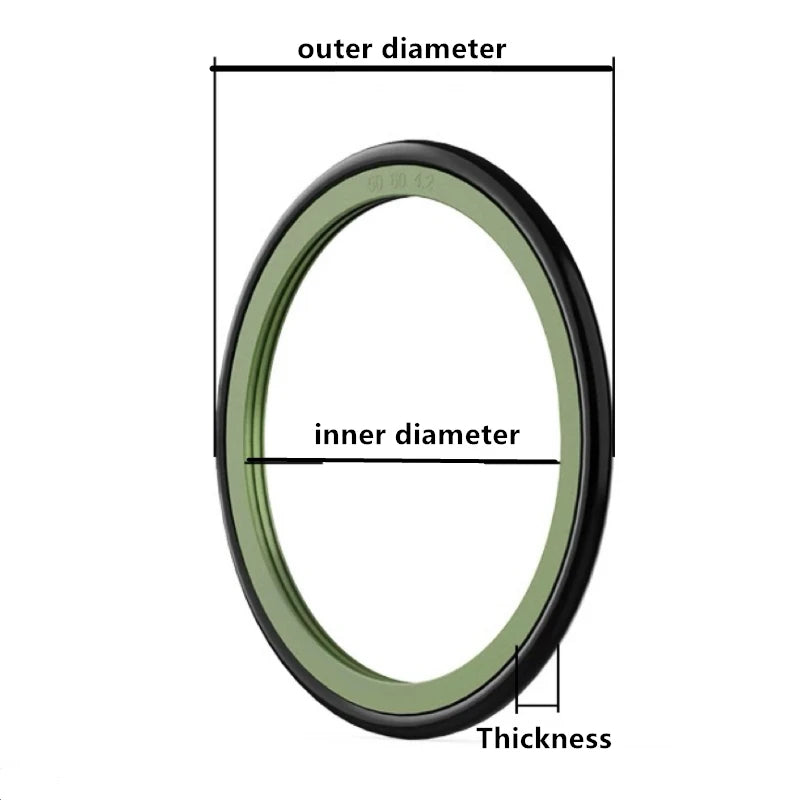 OEd/OER Rotary Combined Seal Ring for Hydraulic Shaft Piston Rod Nitrile Rubber O-ring Rotary Seal OEd6~190mm